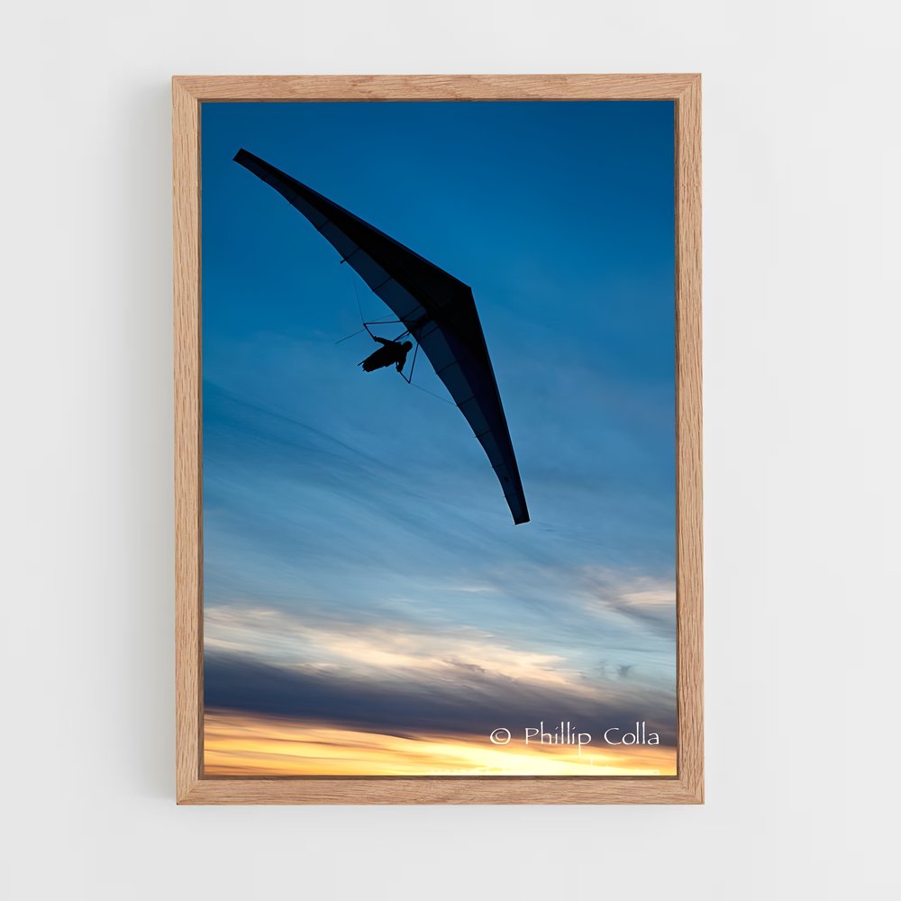 Poster Vol au Crépuscule – affiche Deltaplane (vue 4)